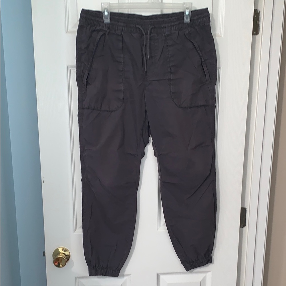 No Boundaries Gray Joggers with Elastic Waistband